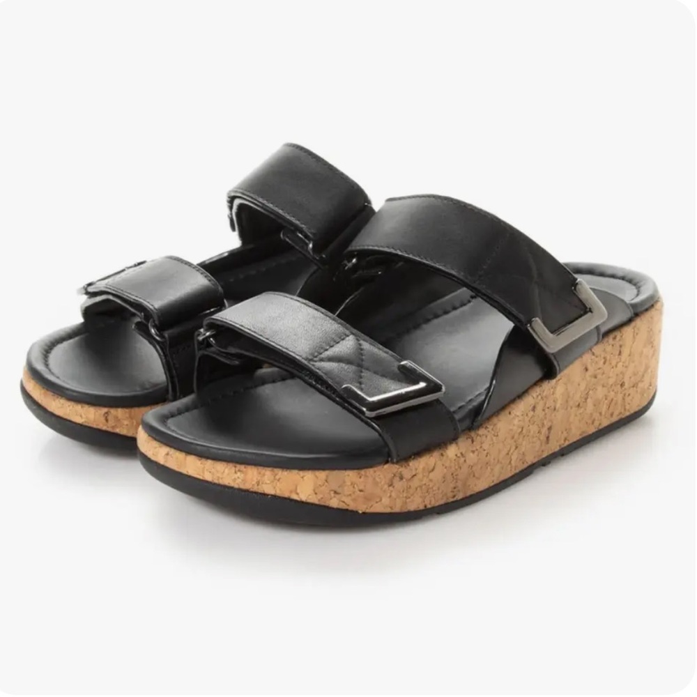 Fitflop Remi Adjustable Leather Slide